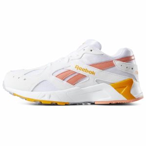 Reebok Aztrek Turnschuhe Damen - Weiß/Rosa/Gold - DE 612-NAB